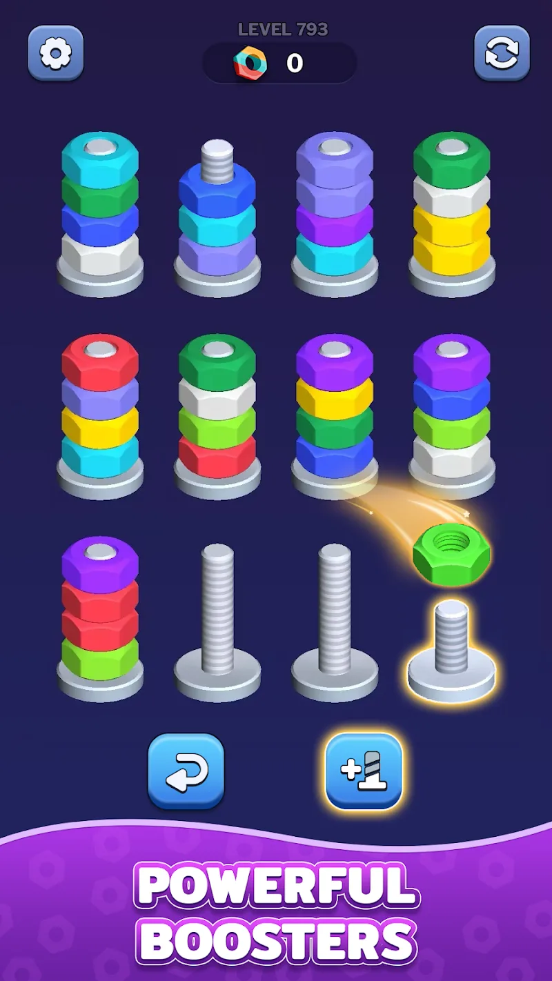 Nuts Color Sort screenshot 4