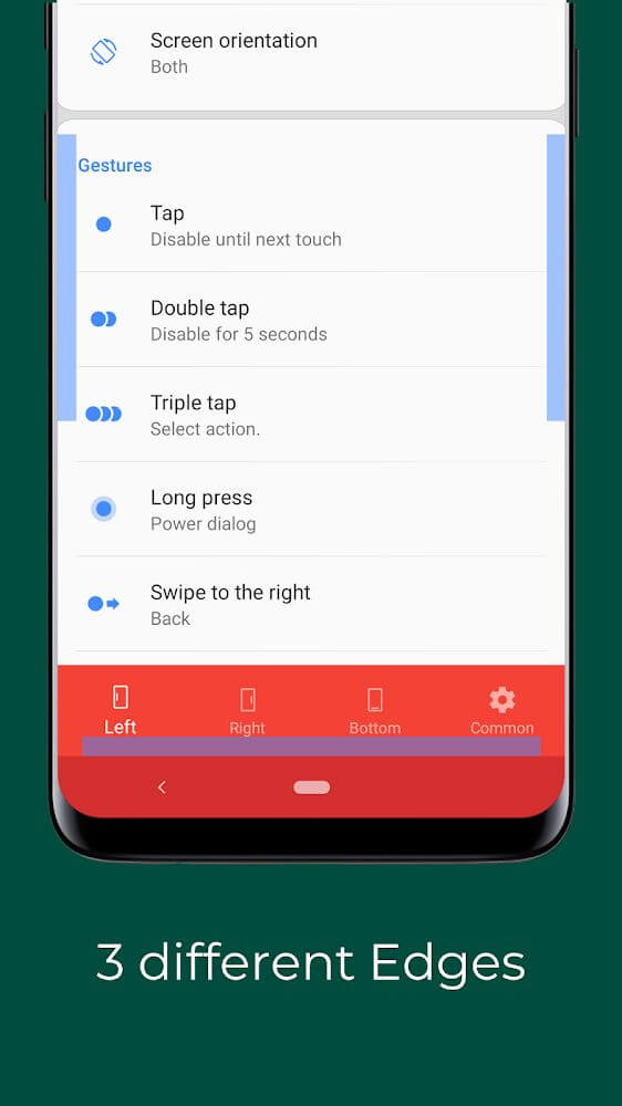 Edge Gestures screenshot 3
