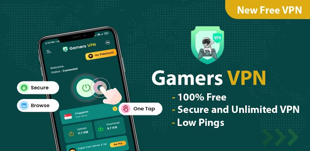 Gamers VPN screenshot 1