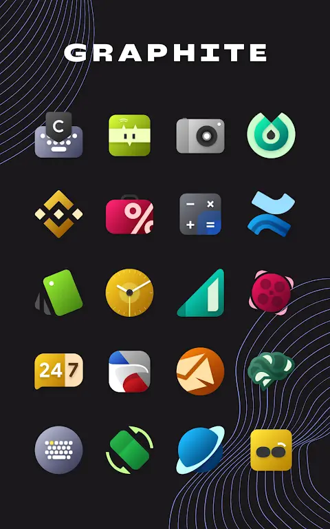 Graphite Icon Pack screenshot 4