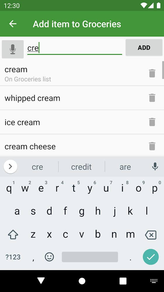 Our Groceries Shopping List screenshot 5