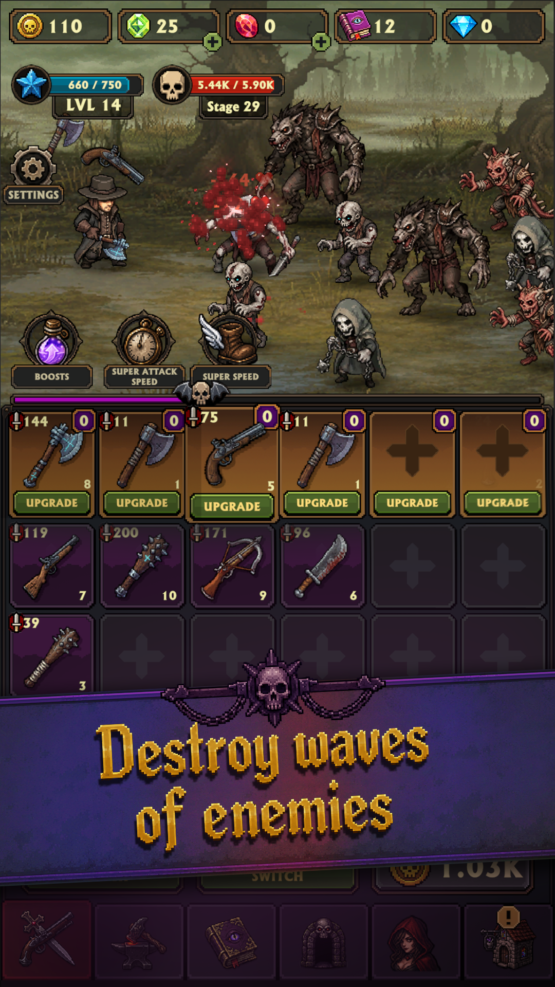 Idle Vampire Hunter: Merge RPG screenshot 5