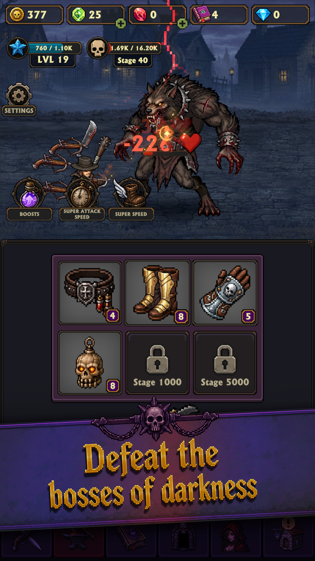 Idle Vampire Hunter: Merge RPG screenshot 4