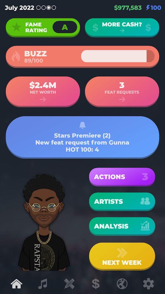 RAPSTAR - Rapper Simulator screenshot 2