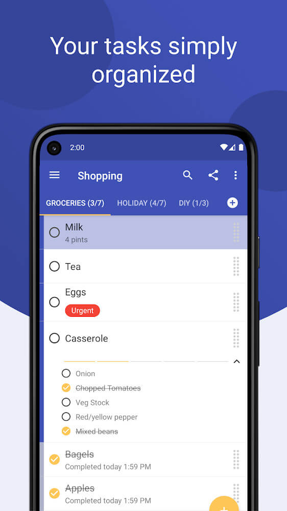Tasks screenshot 2