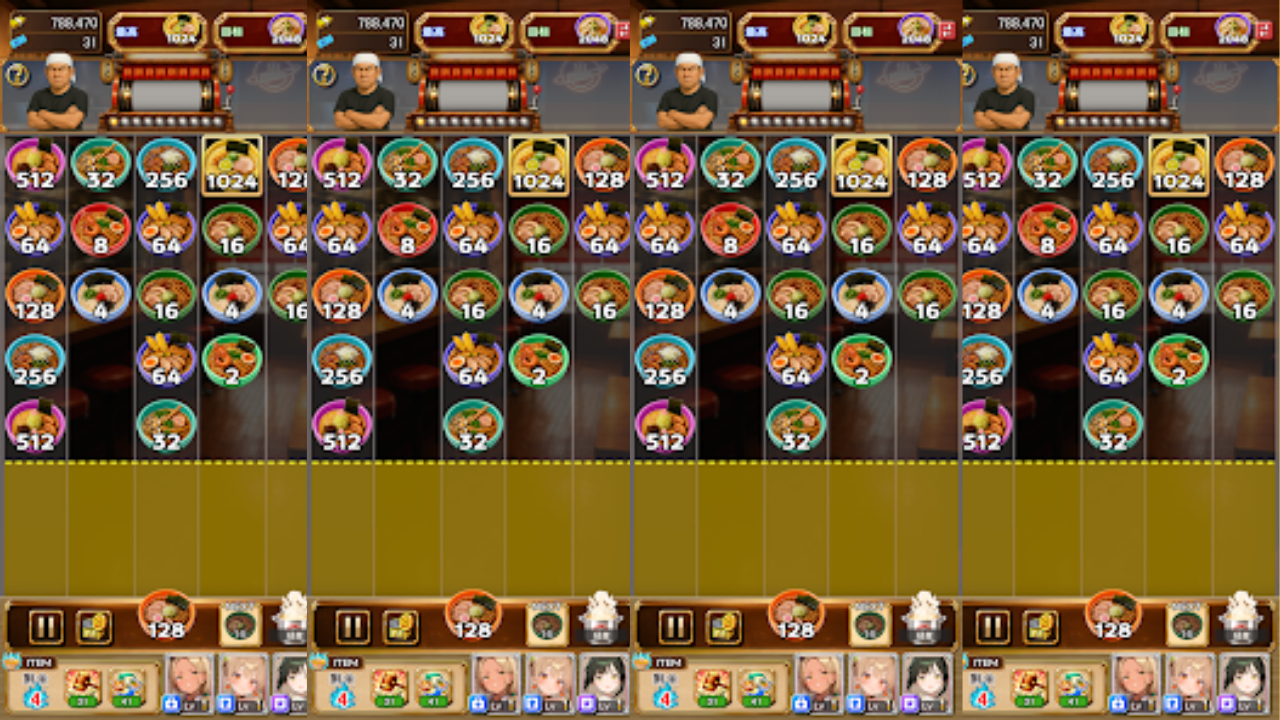 RAMUSU: Ramen Girls 2048 Puzzle screenshot 1
