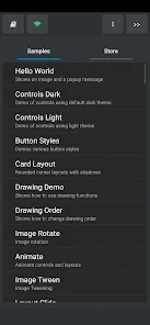 DroidScript - JavaScript IDE screenshot 2
