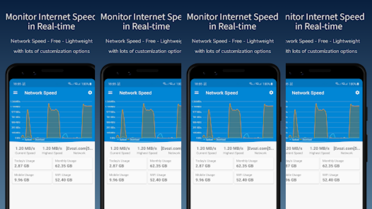 NetworkFlow: Data & Speed screenshot 1