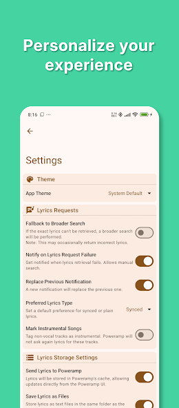 Lyrics for Poweramp screenshot 3