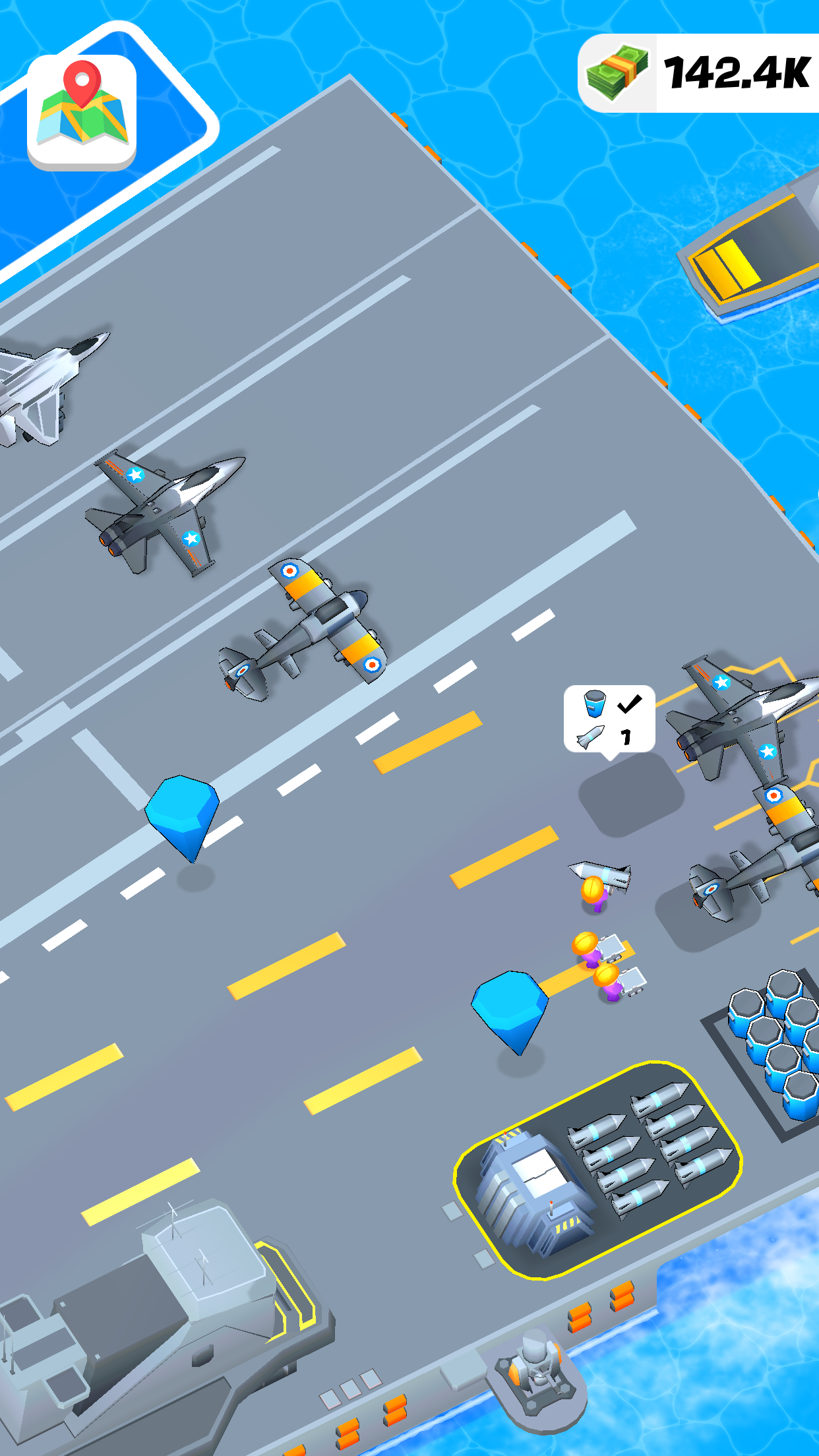 Idle Aircraft Carrier screenshot 1