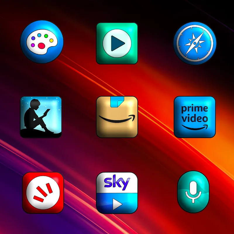 Oxigen 3D - Icon Pack screenshot 6