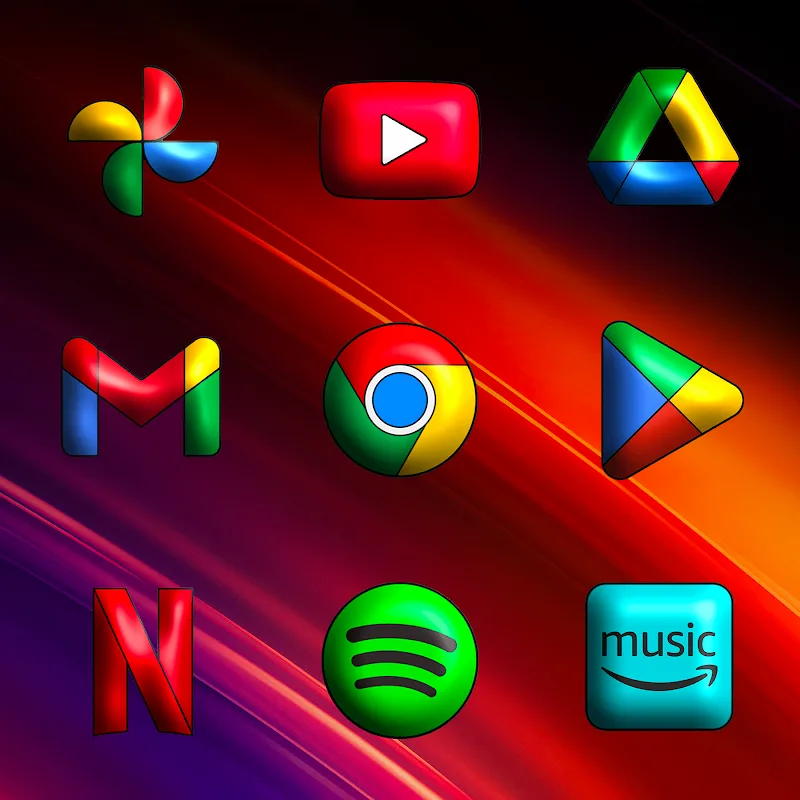 Oxigen 3D - Icon Pack screenshot 5