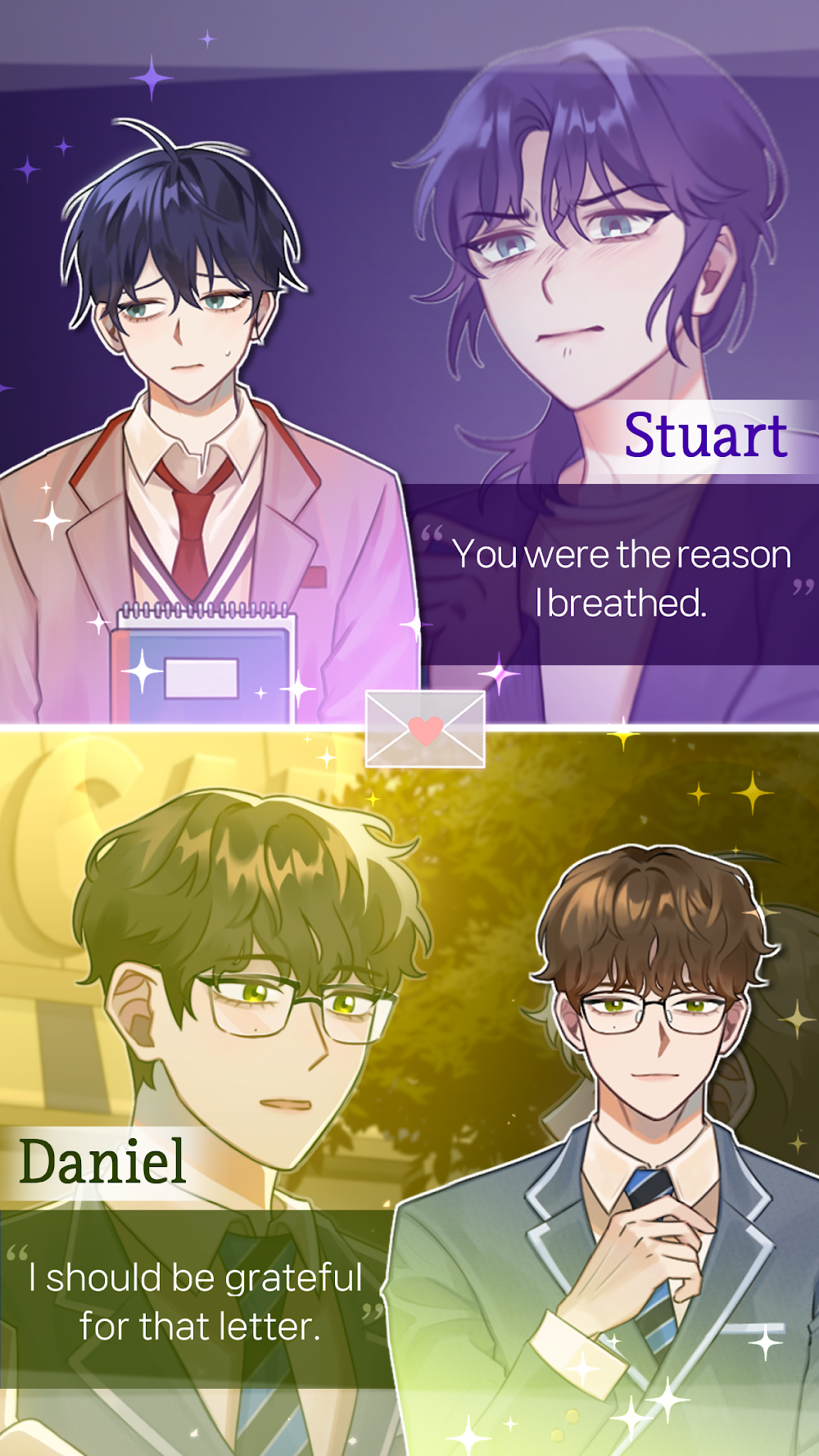 Love Traveler: BL Visual Novel gameplay screenshot 5