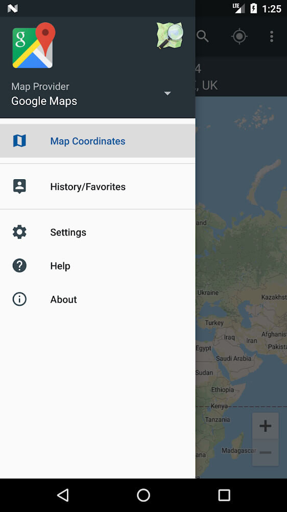 Map Coordinates screenshot 3