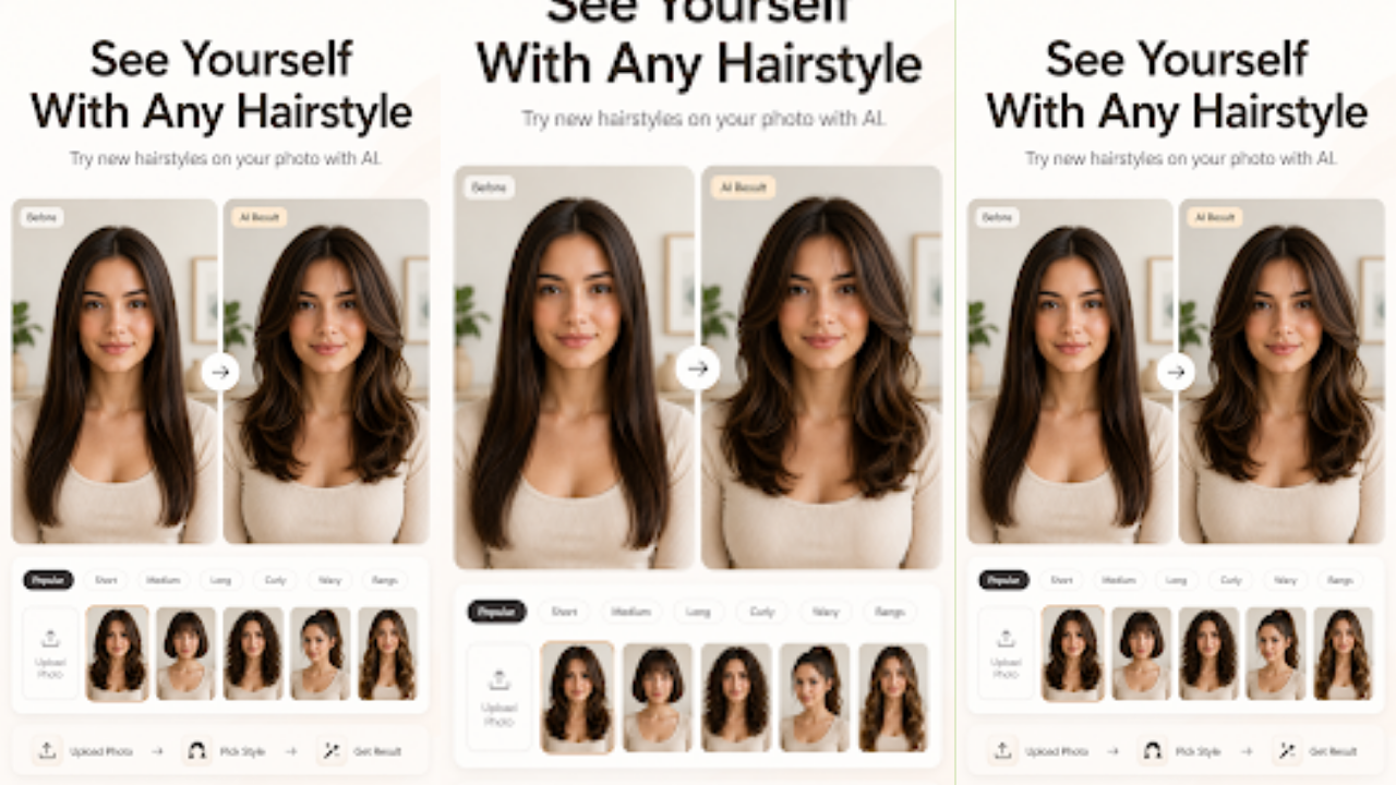 Ai Hairstyle Try On : HairSee screenshot 1