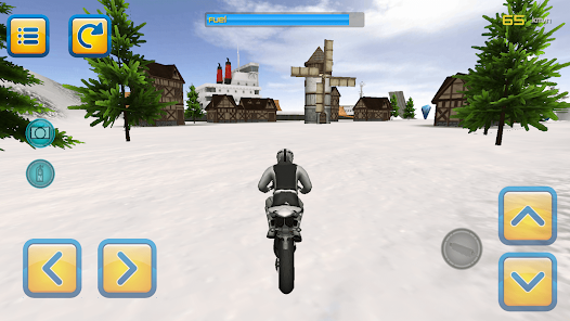 Winter Motorbike Riding 3D screenshot 3