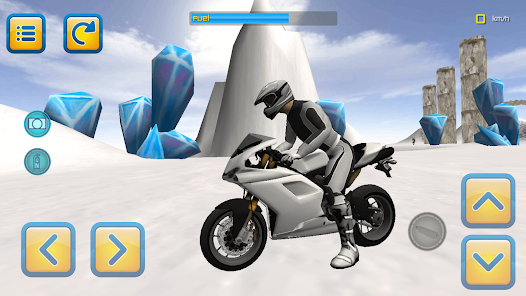 Winter Motorbike Riding 3D screenshot 1