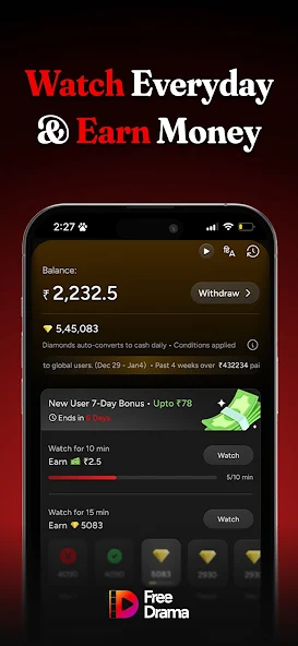 FreeDrama: Watch Free & Earn screenshot 3