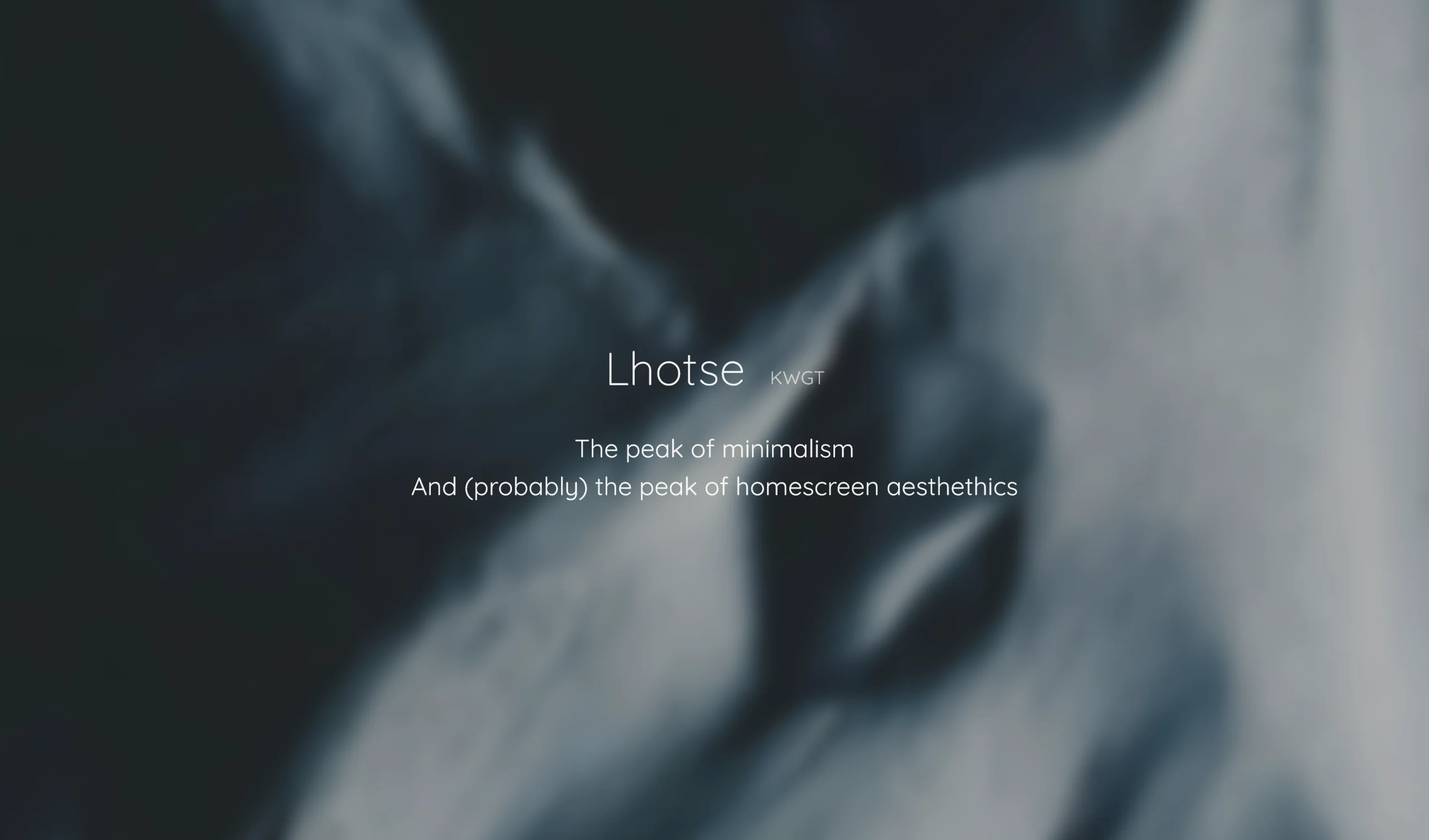 Lhotse KWGT screenshot 1