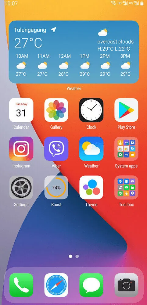 AiOS launcher screenshot 2