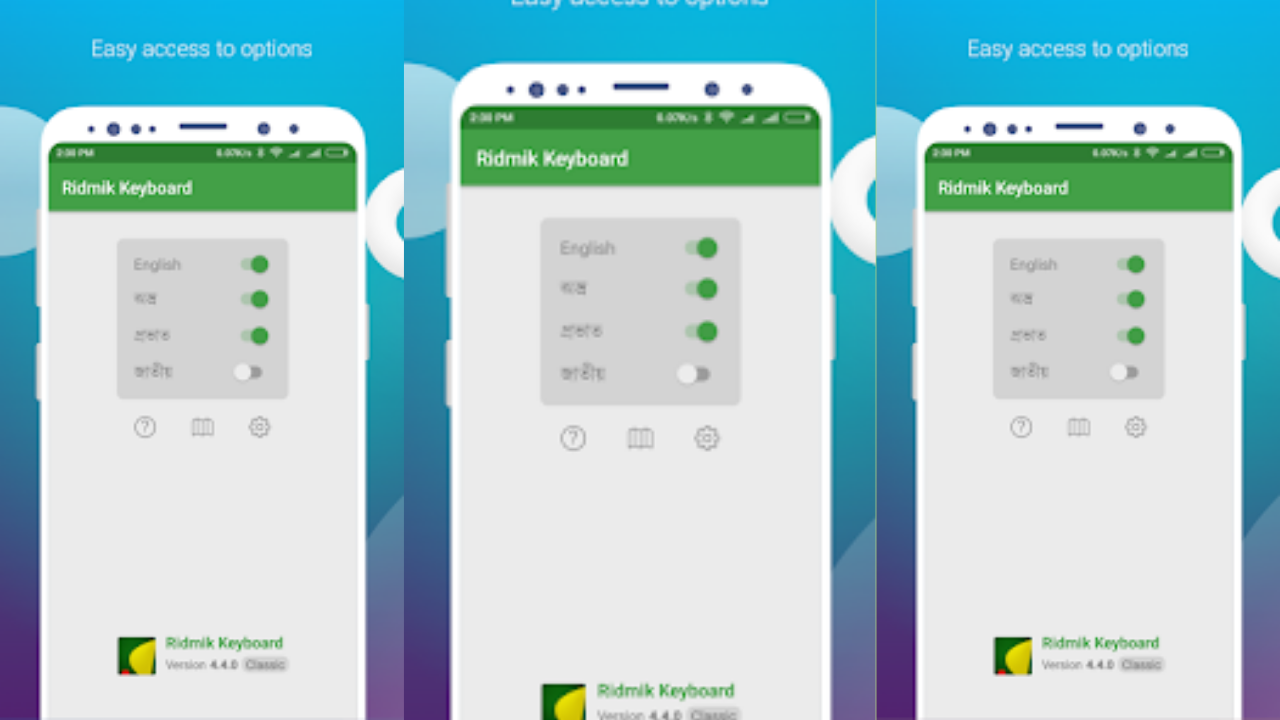 Screenshot 1 of the Ridmik Classic Keyboard
