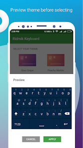 Screenshot 2 of the Ridmik Classic Keyboard