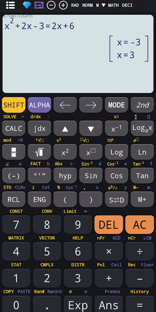 Scientific calculator plus advanced 991 calc screenshot 4