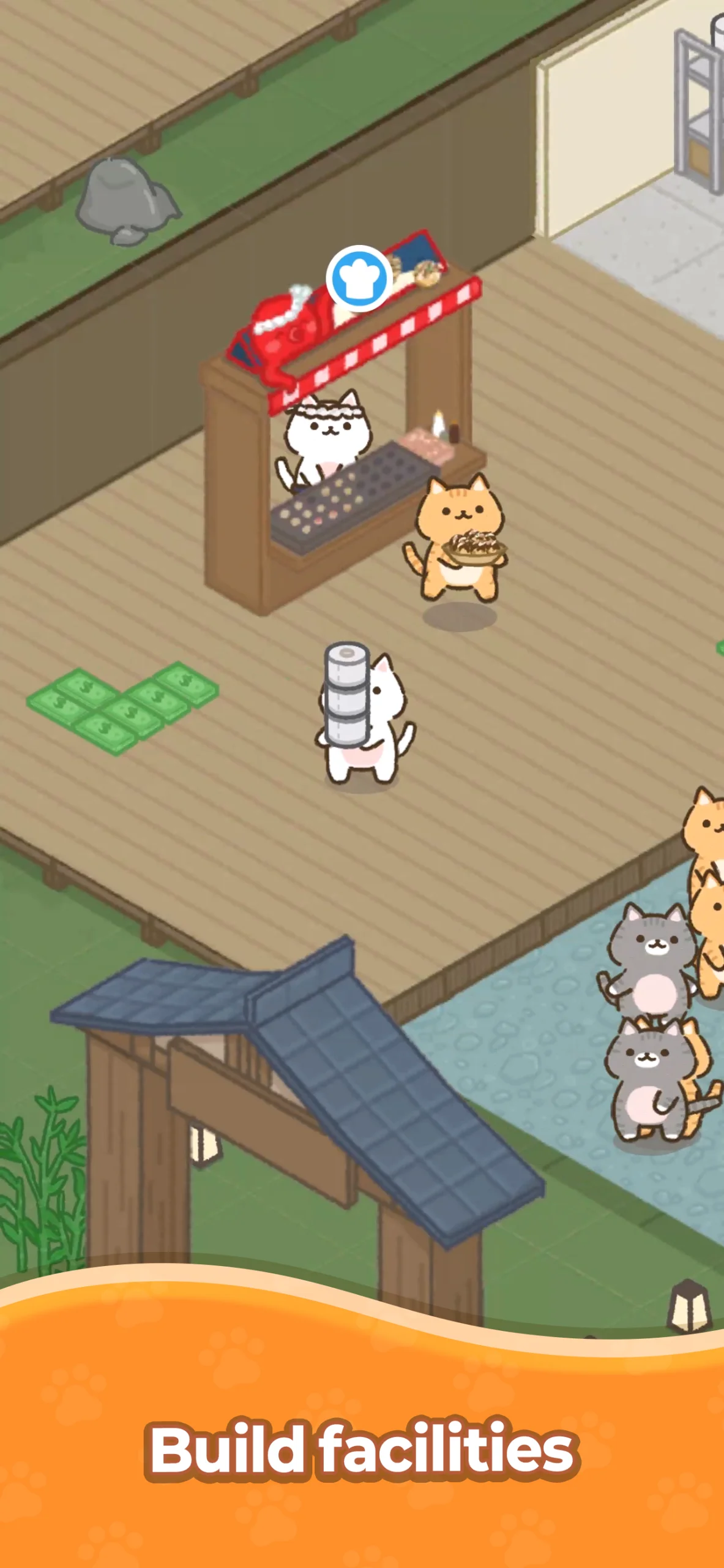 Cozy Cat Hotel: Idle Tycoon screenshot 4
