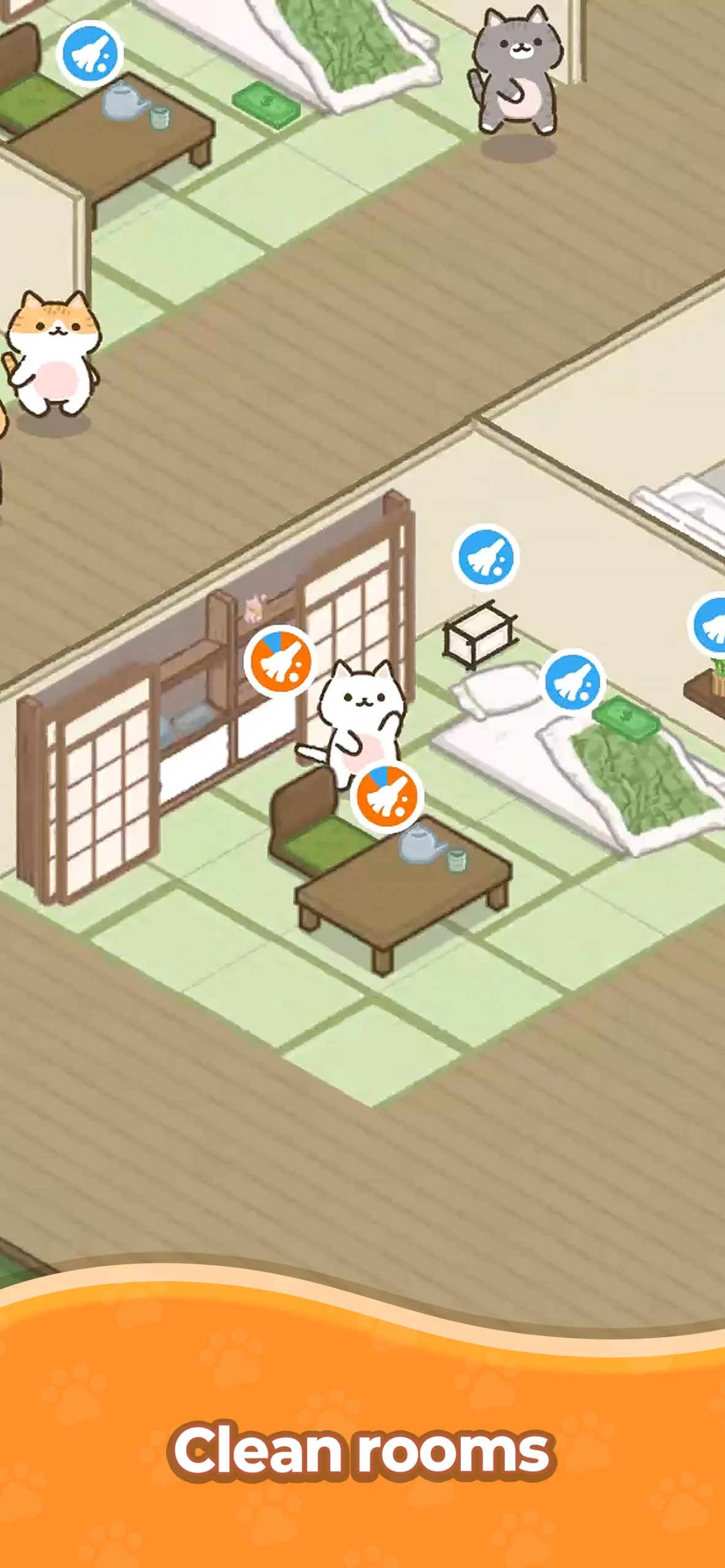 Cozy Cat Hotel: Idle Tycoon screenshot 3