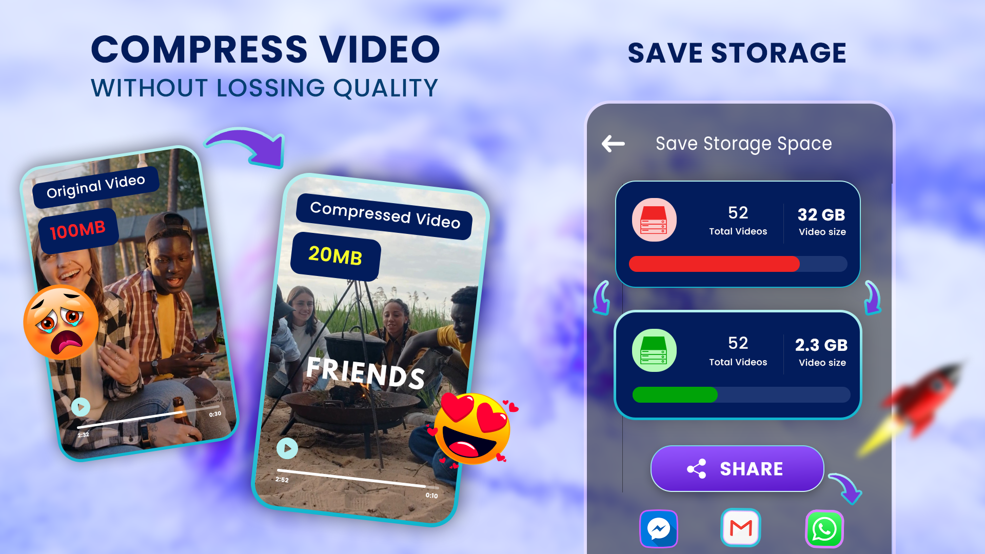 Video Resizer & Compressor preview screenshot 1