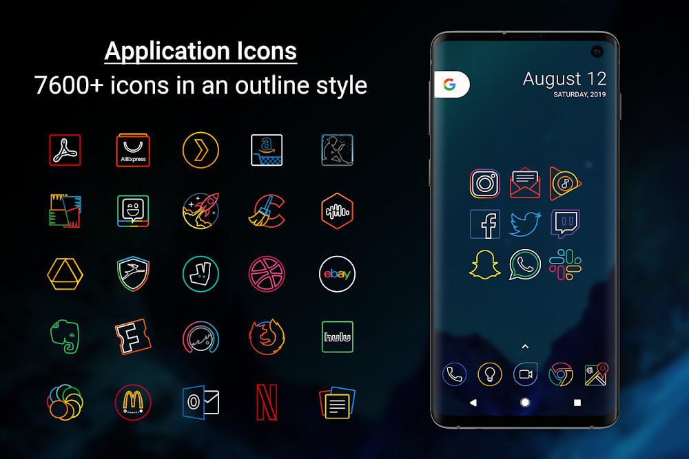 Outline Icons - Icon Pack screenshot 3