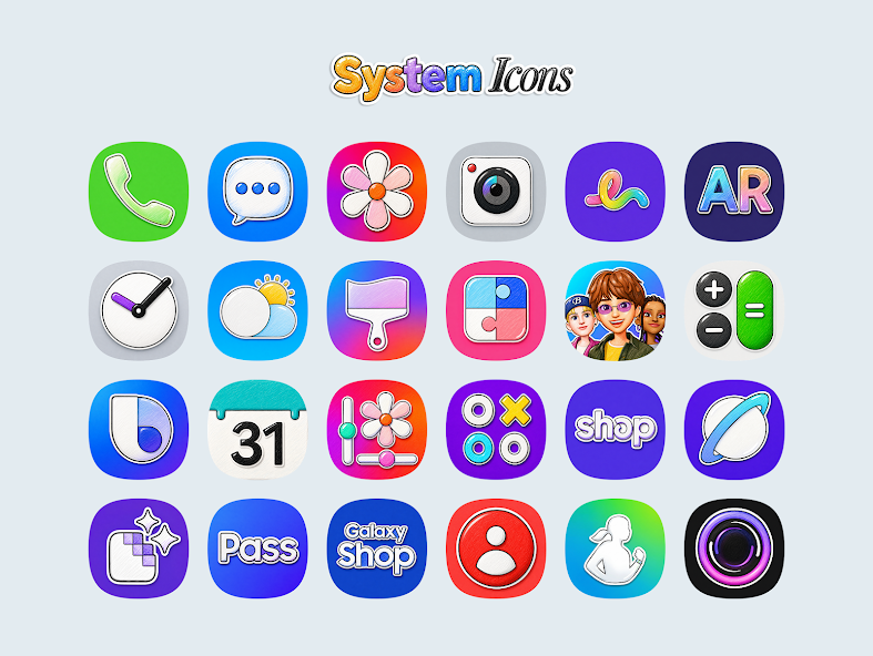 OneUi Doodle Icon Pack preview image 3