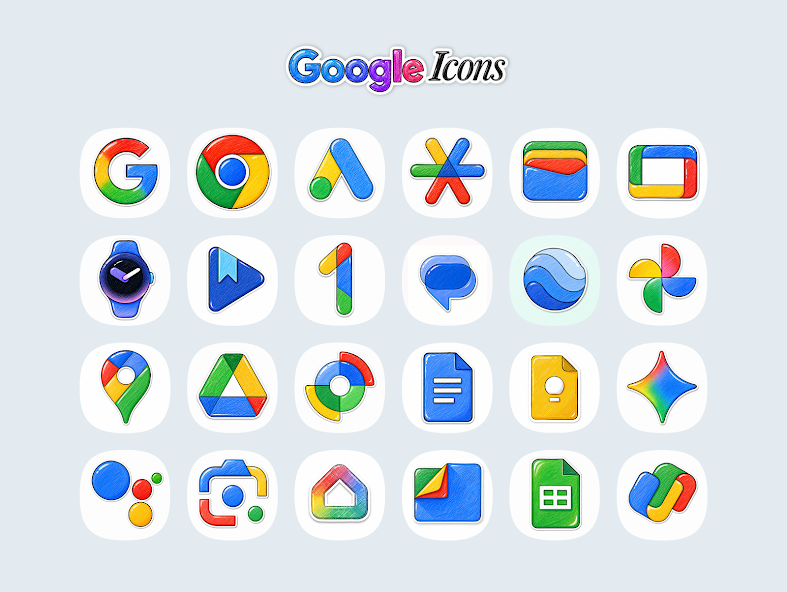 OneUi Doodle Icon Pack preview image 1