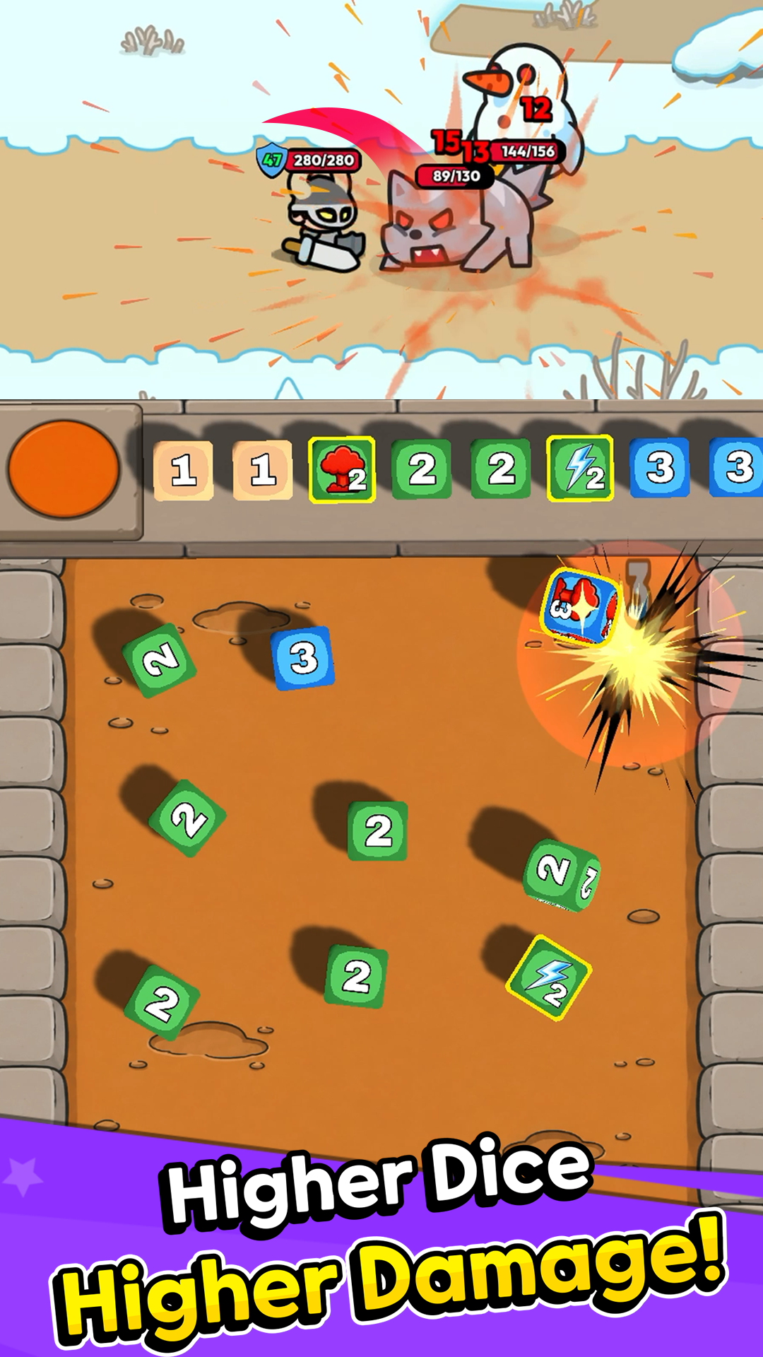 Dice Heroes : Merge screenshot 2