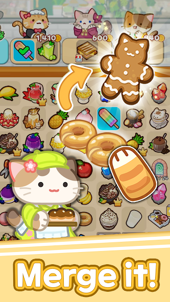 Merge Cat Cafe : Coffee cat screenshot 3