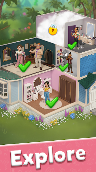 Glow Tales: Merge & Makeover screenshot 4
