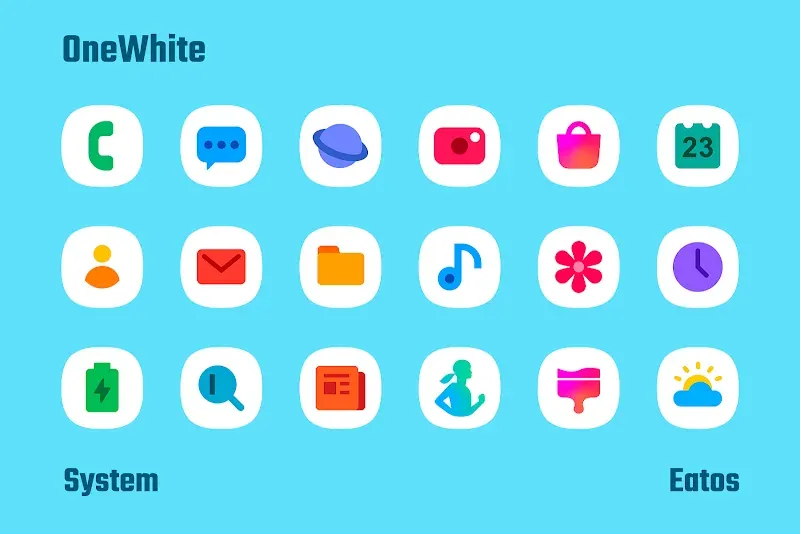 OneWhite - Icon Pack screenshot 2