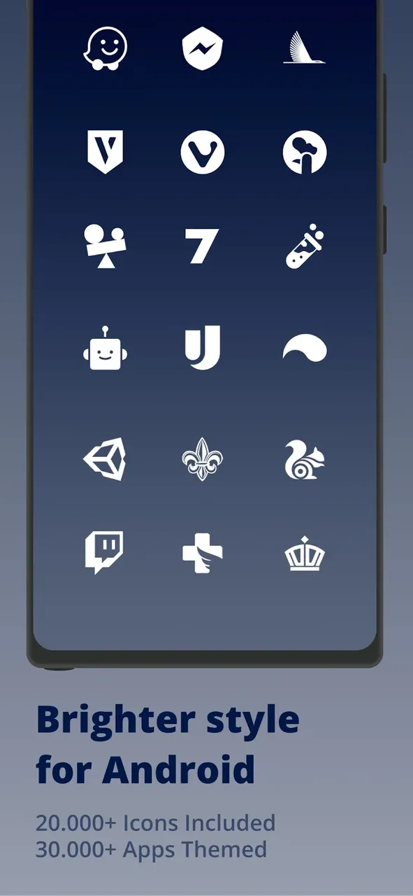 White Moonlight - Icon Pack screenshot 3