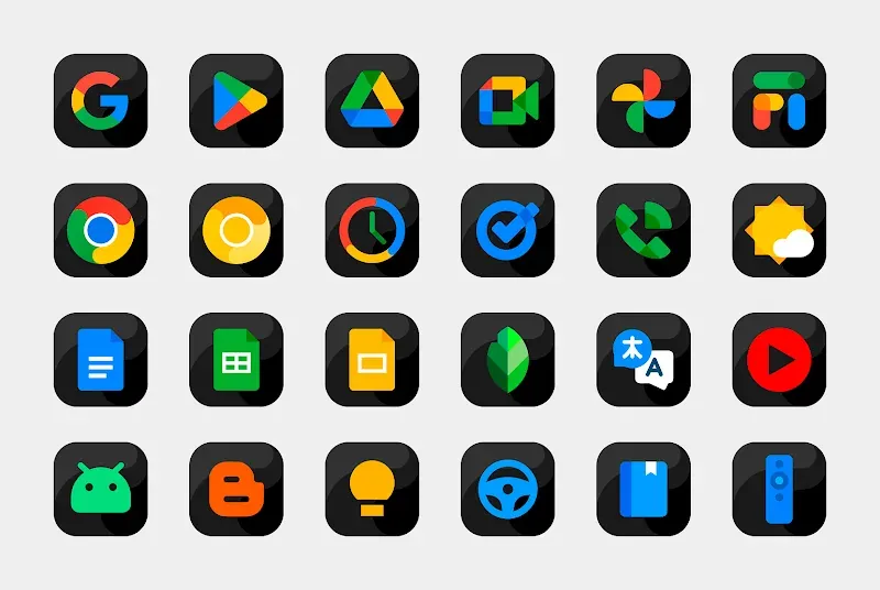 Bastis Black - Icon Pack screenshot 3
