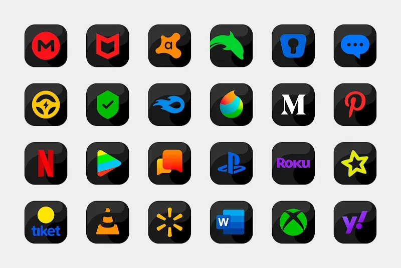 Bastis Black - Icon Pack screenshot 5
