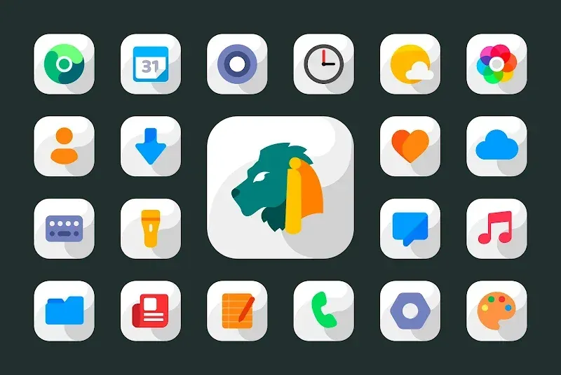Maahes White - Icon Pack screenshot 2