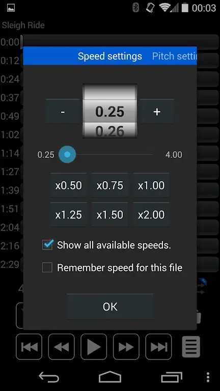 Music Speed Changer: Audipo screenshot 3