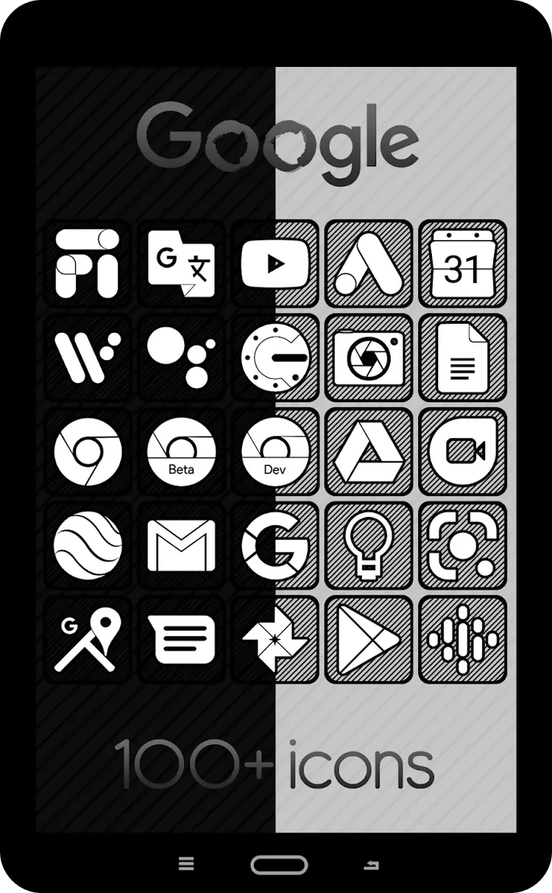 Raya Black Icon Pack screenshot 3