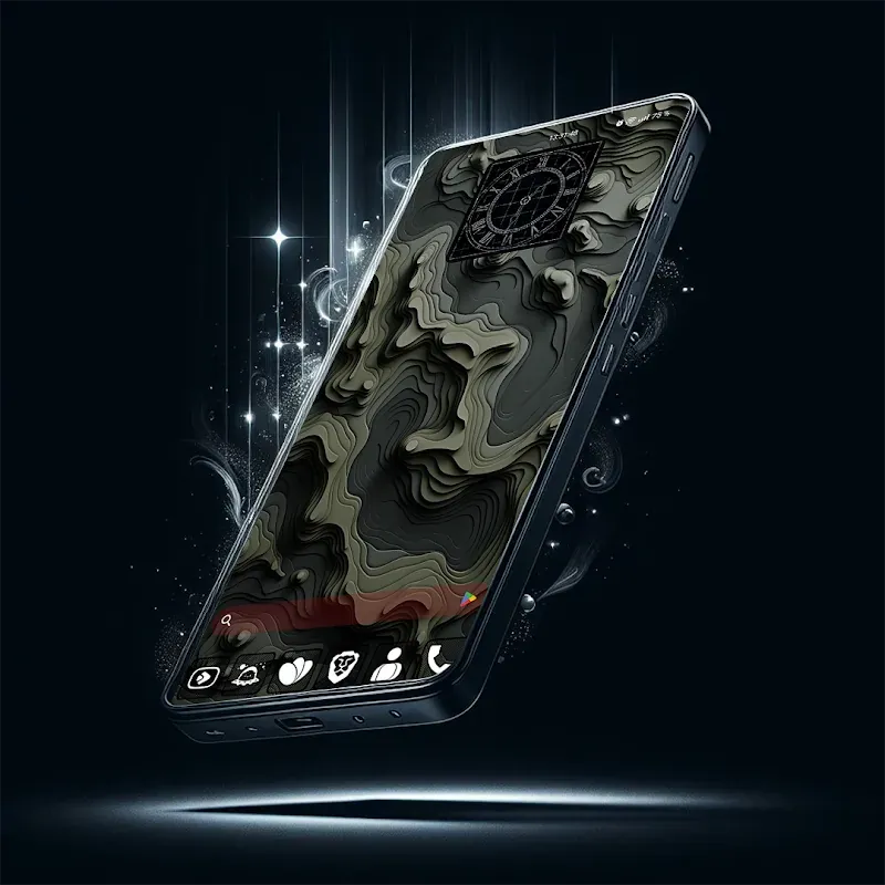 Raya Black Icon Pack screenshot 6