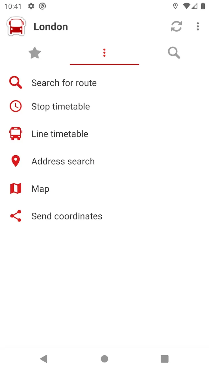 BusNavi screenshot 2
