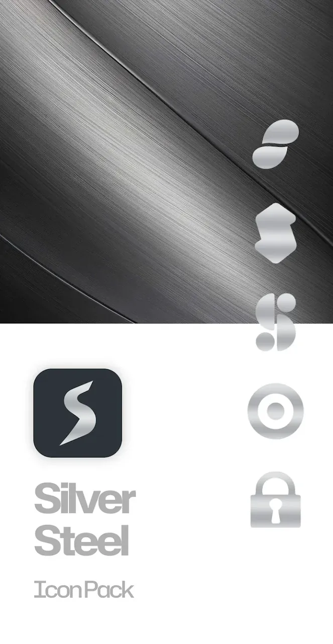 Silver Steel Icon Pack screenshot 6