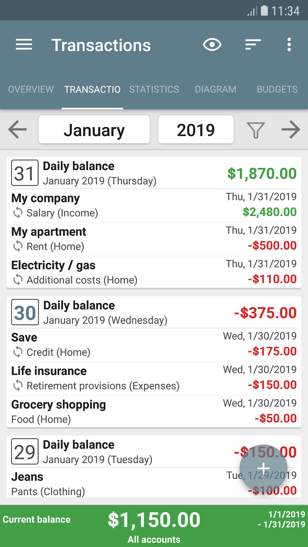 My Budget Book screenshot 2