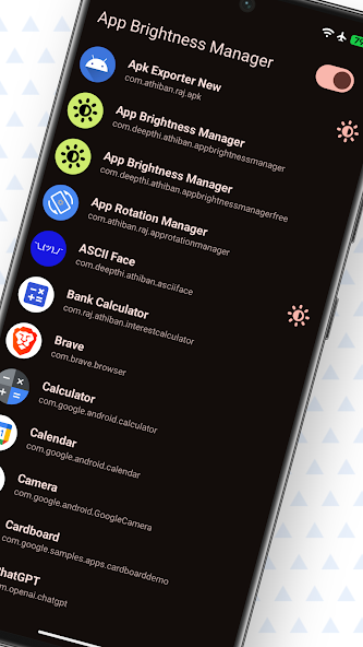 App Brightness Manager screenshot 2
