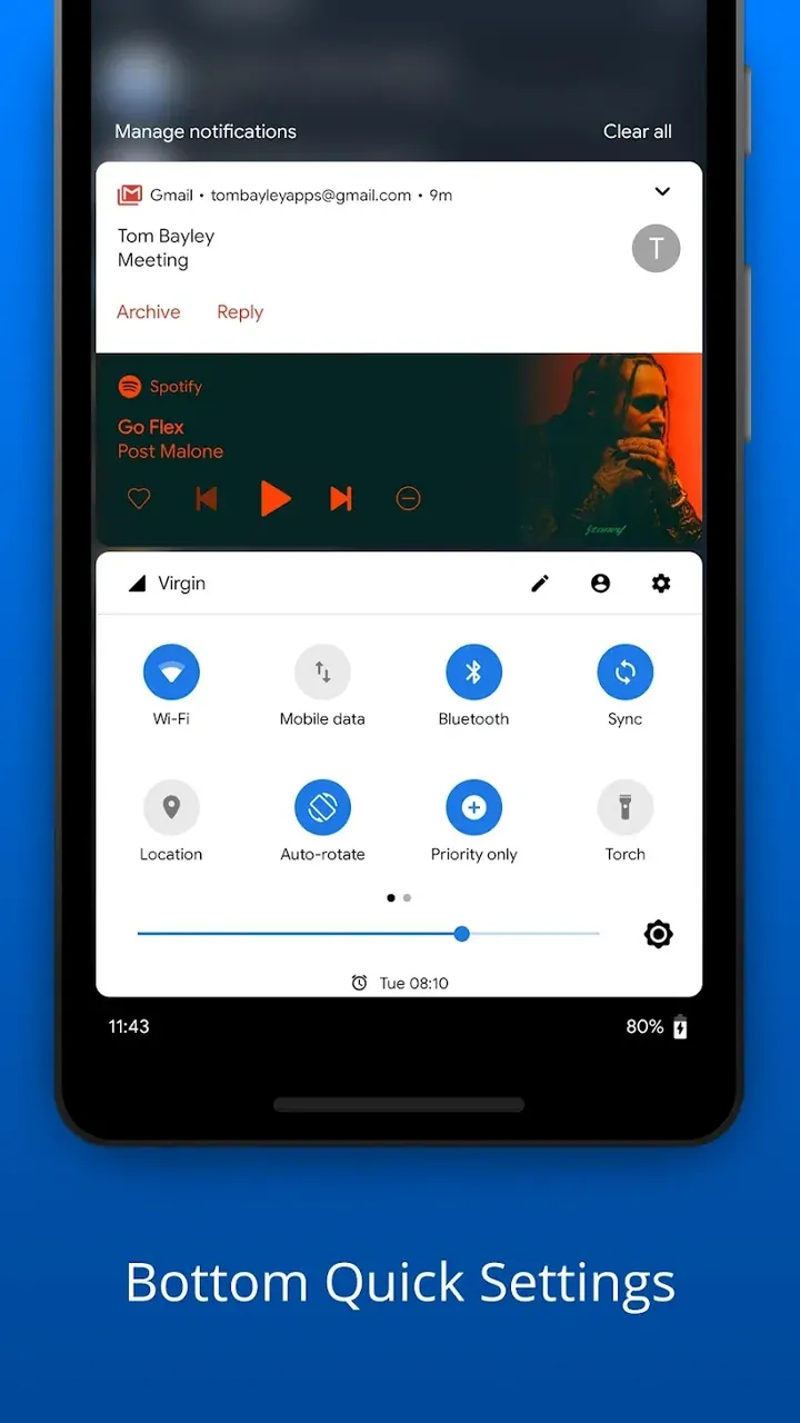 Bottom Quick Settings screenshot 2