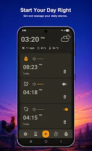 Alarm Clock & Weather screenshot 5